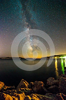 Milky way in the sky of Croatia