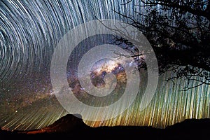 Milky way startrails