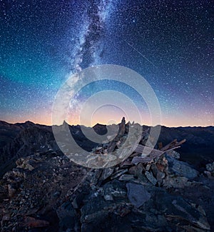Milkyway in the French Alps photo