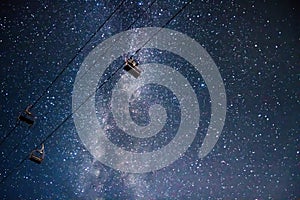 Milkyway chairlift space photo