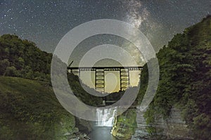 Milkyway Over The Railroad Trestle