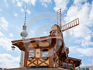 Mill on Alexanderplatz in Berlin