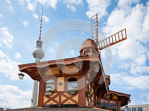 Mill on Alexanderplatz in Berlin photo