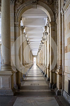 Mill colonnade in Karlovy Vary, Czech Republic