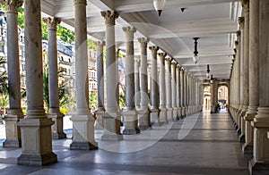 Mill colonnade in Karlovy Vary, Czech Republic