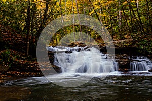 Mill Creek Falls - Long Exposure Waterfall - Autumn / Fall Scenery - Kumbrabow State Forest - West Virginia