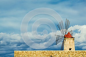 Mill for the production of salt.