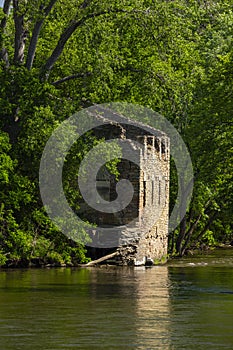 Mill Ruins By A River