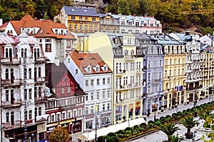 Mill street, Karlovy Vary, Czech Republic