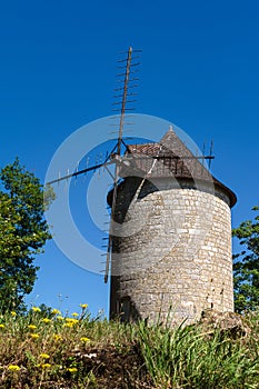 Mill of the village of Domme in the PÃ©rigord in France