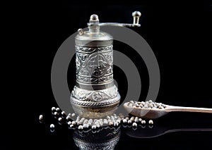 Mill and white pipper