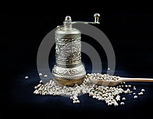 Mill and white pipper