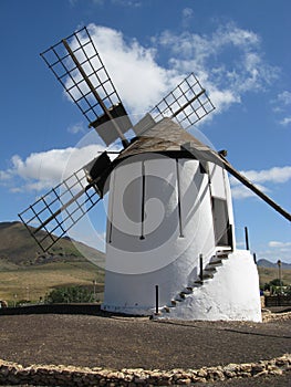 A mill with white plaster in Tiscamanita