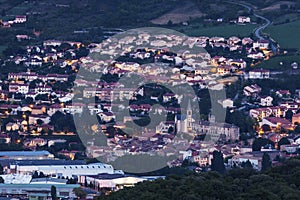 Millau panorama at night