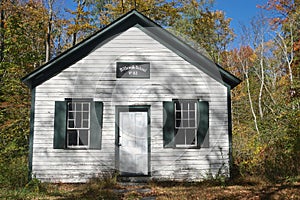 Millbrook Village, New Jersey: An abandoned 19th-century school house