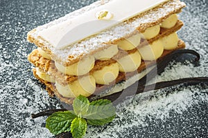 Mille-feuille, French Vanilla Dessert