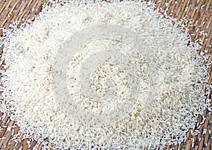 Milled rice Thai white , photo