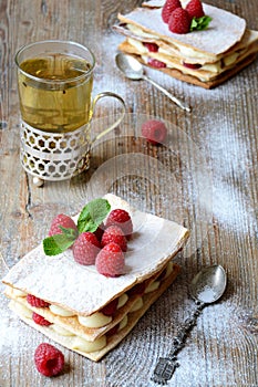 Millefeuille cake