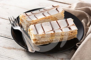 Millefoglie or French mille-feuille photo