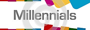 Millennials Colorful Abstract Shapes Background