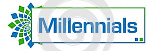 Millennials Green Blue Circular Bar