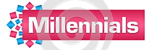 Millennials Pink Blue Circular Bar