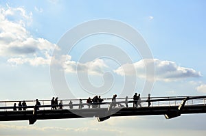 Millennium bridge, London.