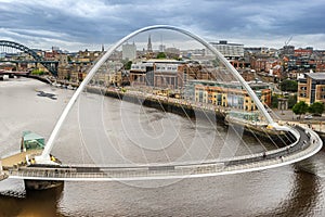 Millennium Bridge on the Quayside of Gateshead