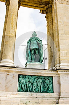 Millennium monument, Budapest detail