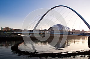 The Millenuim Bridge, Newcastle Upon Tyne, England.