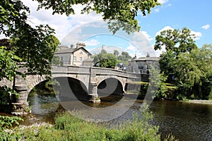 Miller bridge over River Kent in Kendal, Cumbria