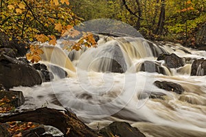 Miller Creek Waterfall In Autumn