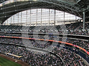 Miller Park in Milwaukee Wisconsin home of the Milwaukee Brewers