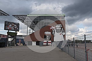 The Millerntor Stadium of FC St. Pauli in Hamburgs St. Pauli district