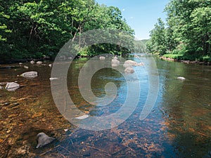 The Millers River on a summer day photo