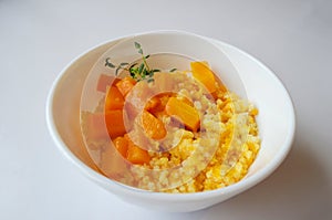 Millet porridge with pumpkin