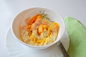 Millet porridge with pumpkin