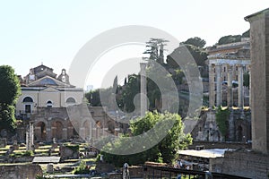 Milliarium Aureum and Temple of Saturn