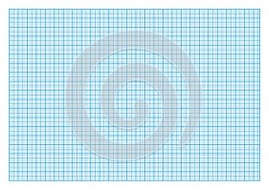 Millimeter blue paper A4 format vector illustration on white background