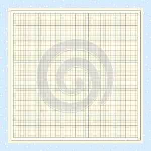 Millimeter graph paper grid. Abstract squared background. Geometric pattern for school, technical engineering line scale