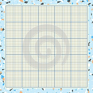 Millimeter graph paper grid. Abstract squared background. Geometric pattern for school, technical engineering line scale