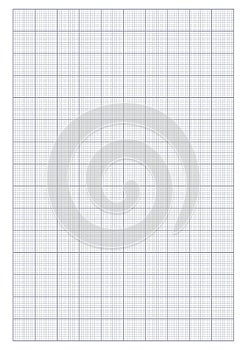 Millimeter graph paper grid. Abstract squared background. Geometric pattern for school, technical engineering line scale