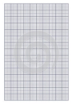 Millimeter graph paper grid. Abstract squared background. Geometric pattern for school, technical engineering line scale