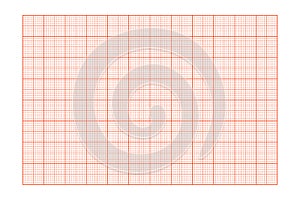 Millimeter graph paper grid. Abstract squared background. Geometric pattern for school, technical engineering line scale