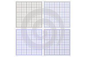 Millimeter graph paper grid. Abstract squared background. Geometric pattern for school, technical engineering line scale