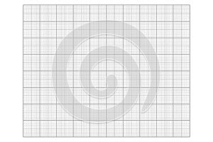 Millimeter graph paper grid. Abstract squared background. Geometric pattern for school, technical engineering line scale