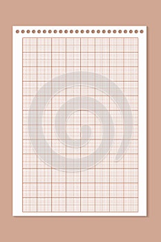 Millimeter graph paper grid. Abstract squared background. Geometric pattern for school, technical engineering line scale