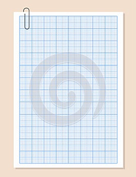 Millimeter graph paper grid. Abstract squared background. Geometric pattern for school, technical engineering line scale