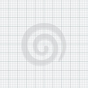 Millimeter graph paper grid seamless pattern. Abstract geometric squared background. Line pattern for school, technical