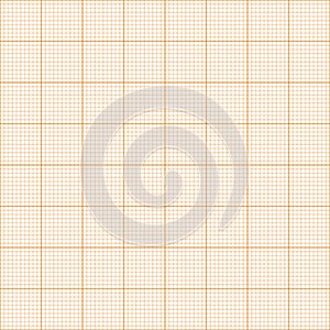 Millimeter grid. Square graph paper background. Seamless pattern. Vector illustration